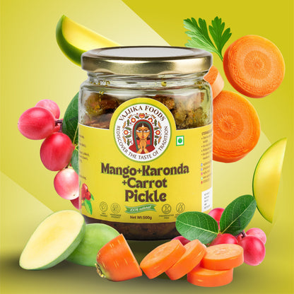 Mango+Karonda+Carrot Pickle